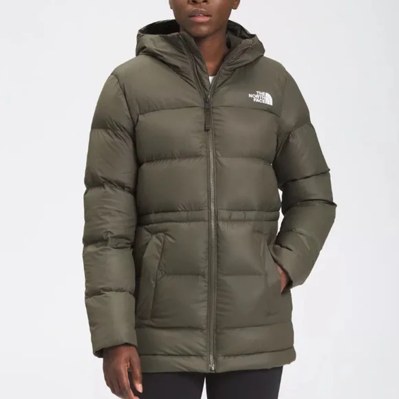 The North Face Women's Ux Down Parka Hooded Puffer New Taupe Green S M L XL XXL - Picture 14 of 14